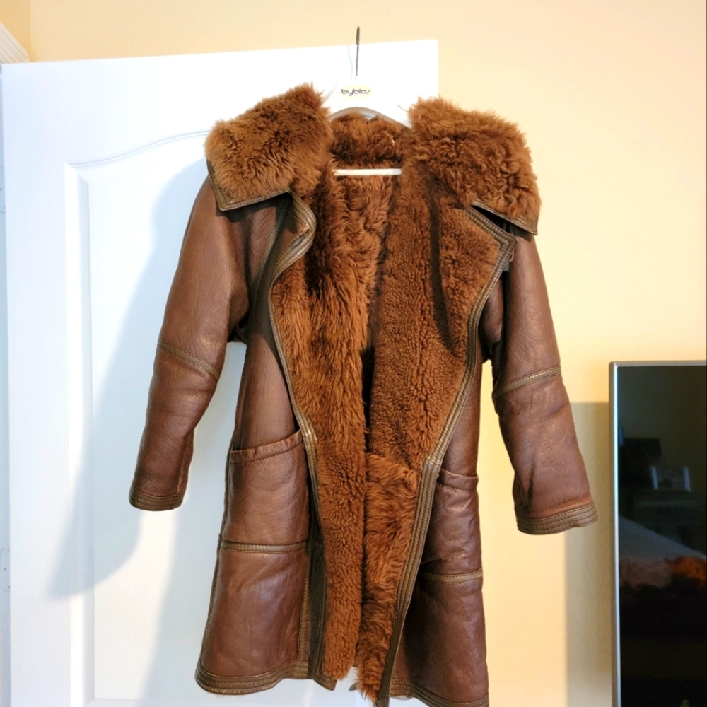 COPY - Women's shearling coat with the hood